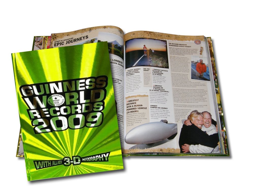 Guinness World Records 2009 book listing